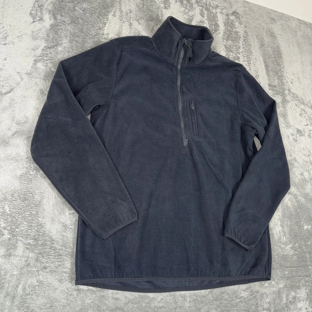 NEW Jockey Black Men's 1/2 Zip‎ Up Mock Neck Pullover Size M